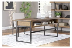 Mor Furniture Montia Desk Chair In Light Brown/Gray