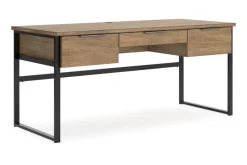 Mor Furniture Montia Office Desk In Brown/Gray