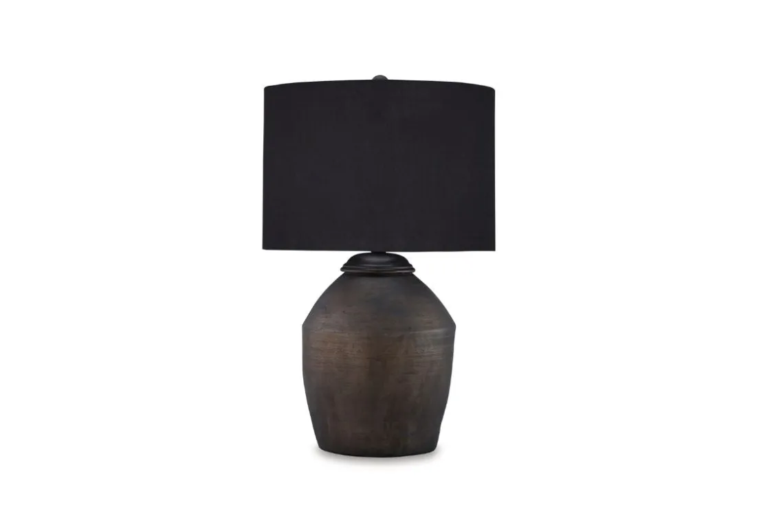 Mor Furniture Naareman Table Lamp In Metallic Black