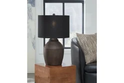 Mor Furniture Naareman Table Lamp In Metallic Black