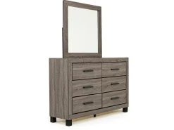 Mor Furniture Naialyn Panel Bed, Dresser, Mirror & Nightstand In , Full