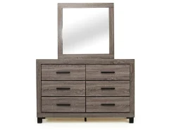 Mor Furniture Naialyn Panel Bed, Dresser, Mirror & Nightstand In , Full