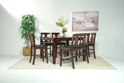 Mor Furniture Napa Counter Height Extendable Dining Table In Gray