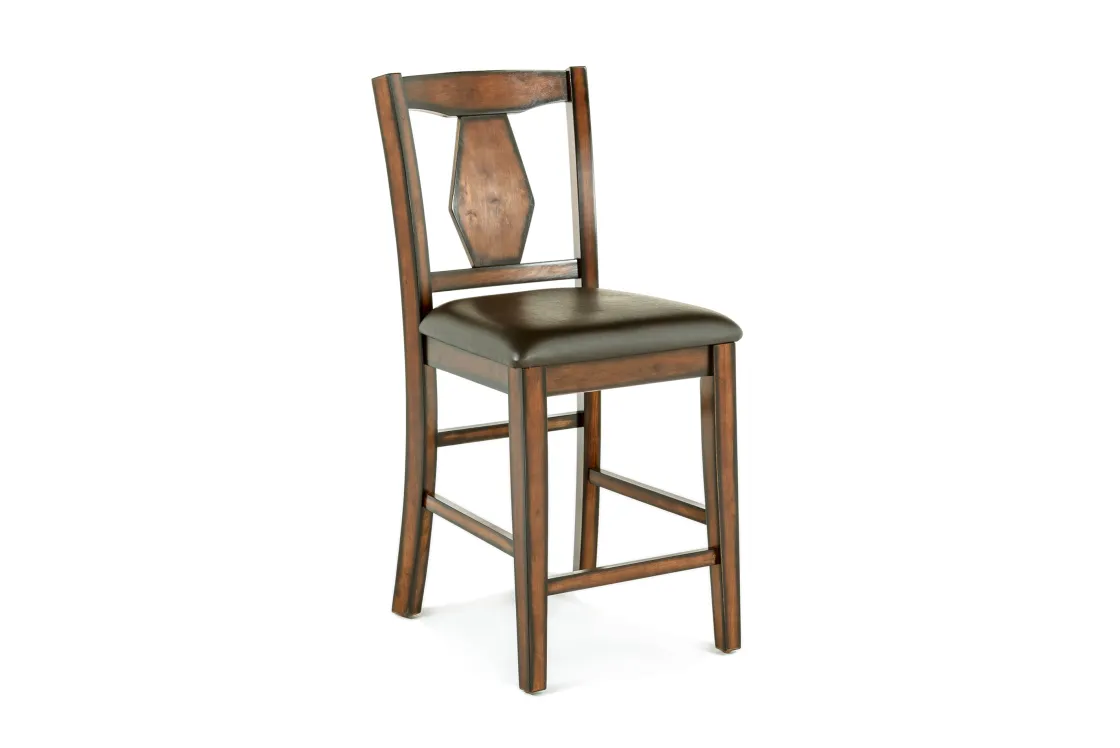 Mor Furniture Napa Counter Height Extendable Dining Table & 6 Stools In Brown