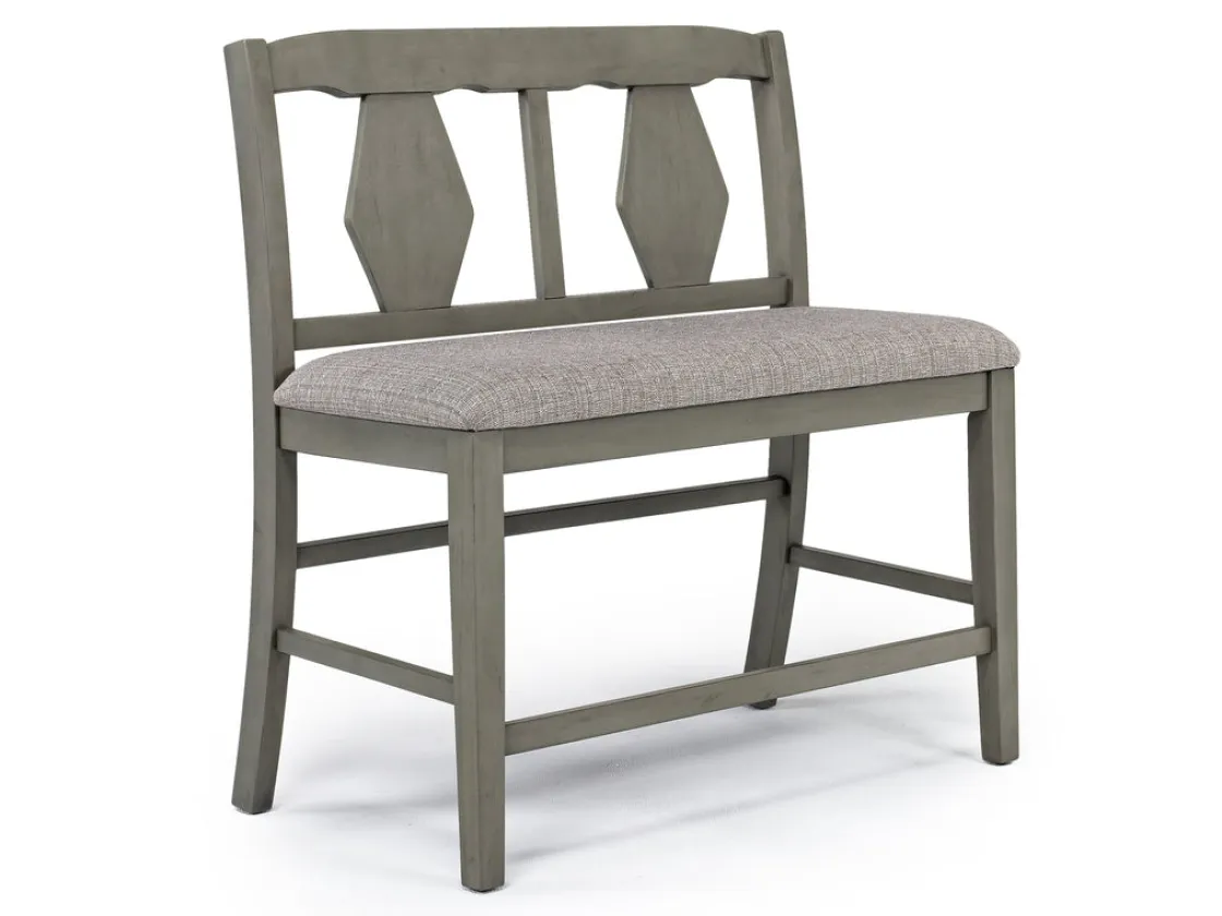 Mor Furniture Napa Counter Height Extendable Dining Table, 4 Stools & Bench In Brown