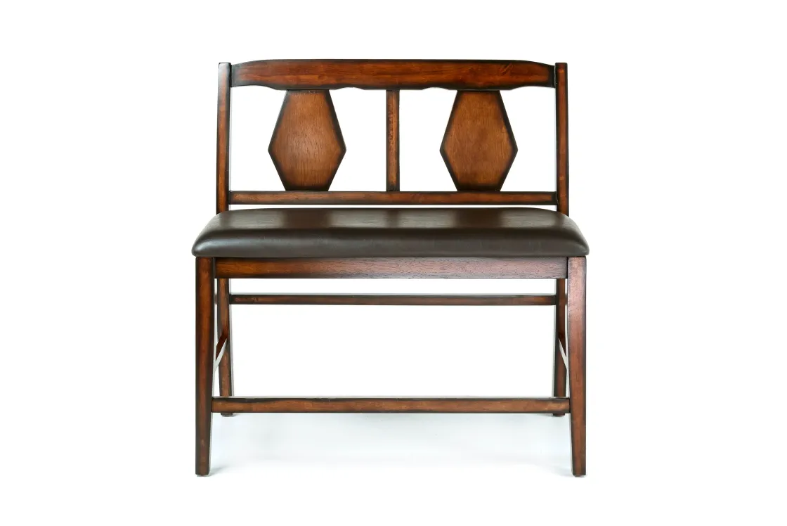Mor Furniture Napa Counter Height Extendable Dining Table, 4 Stools & Bench In Brown