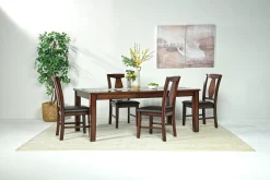 Mor Furniture Napa Extendable Dining Table & 4 Chairs In Brown