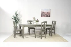 Mor Furniture Napa Extendable Dining Table & 4 Chairs In Brown
