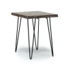 Mor Furniture Natures Edge Chairside Table In Chestnut/Black