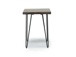 Mor Furniture Natures Edge Chairside Table In Chestnut/Black
