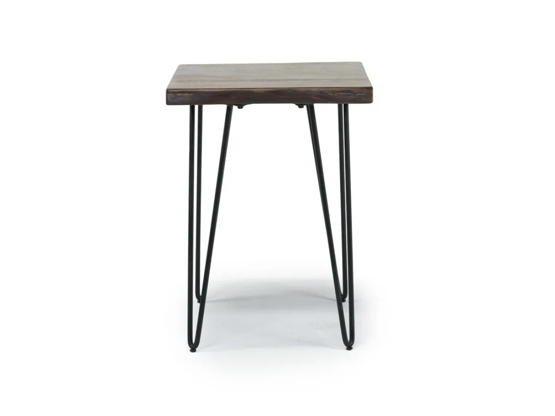 Mor Furniture Natures Edge Chairside Table In Chestnut/Black