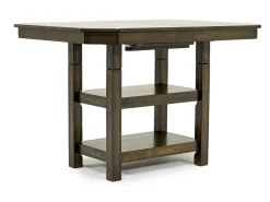 Mor Furniture New Haven Adjustable Extendable Dining Table & 6 Chairs In Gray