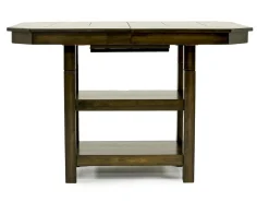 Mor Furniture New Haven Adjustable Height Extendable Dining Table In Brown