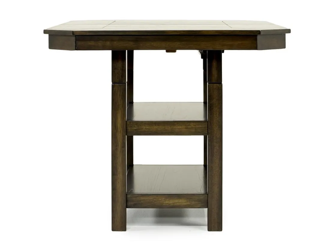 Mor Furniture New Haven Adjustable Height Extendable Dining Table In Brown