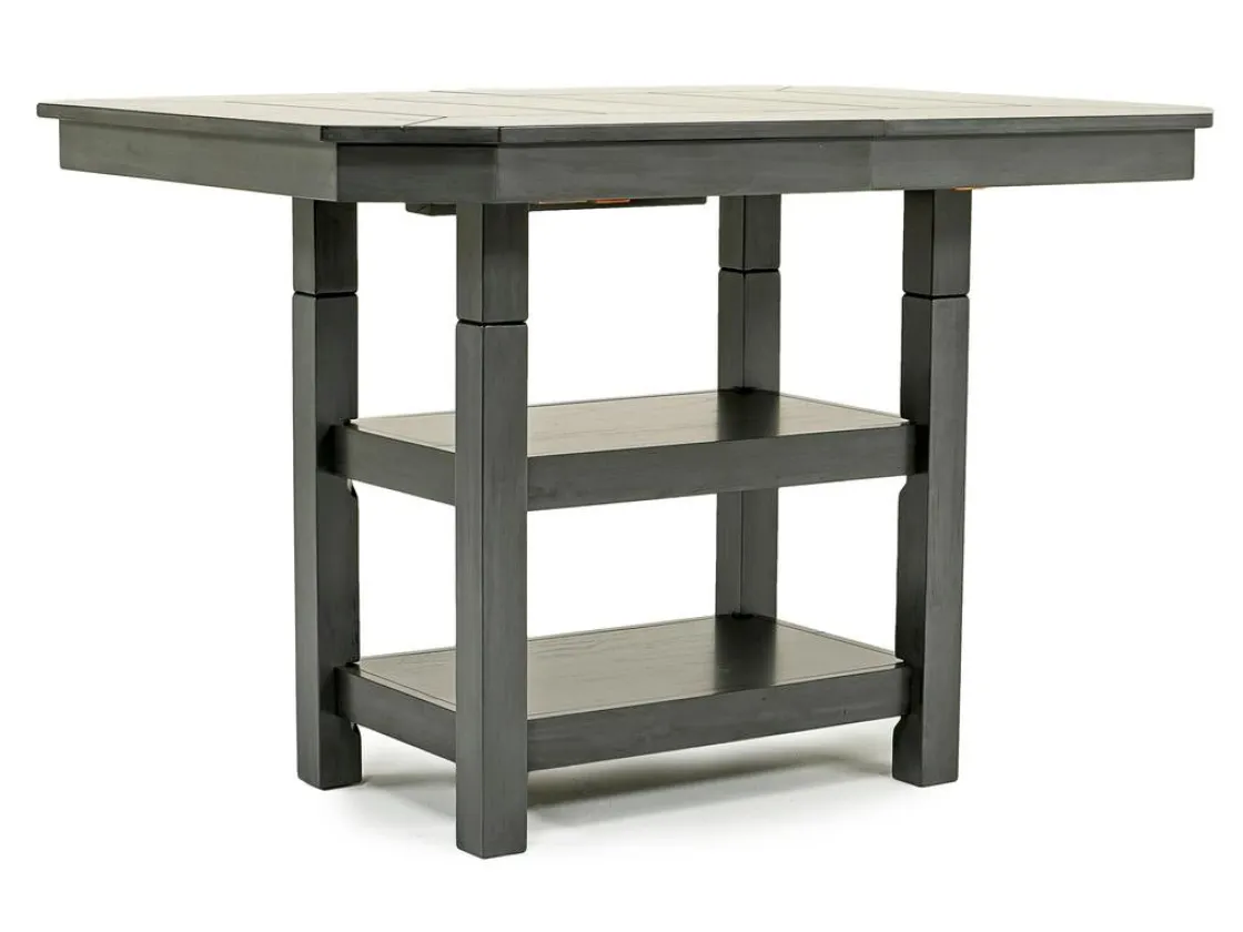 Mor Furniture New Haven Adjustable Height Extendable Dining Table In Brown