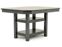 Mor Furniture New Haven Counter Height Adjustable Extendable Dining Table & 6 Stools In Brown