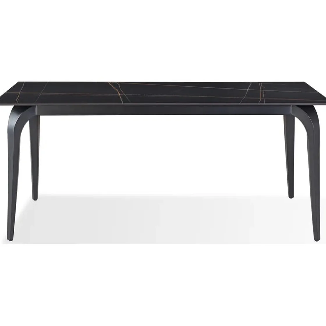 Mor Furniture Nicoya Dining Table & 4 Chairs In Black Sintered Stone