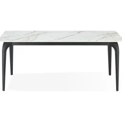 Mor Furniture Nicoya Dining Table & 4 Chairs In Black Sintered Stone