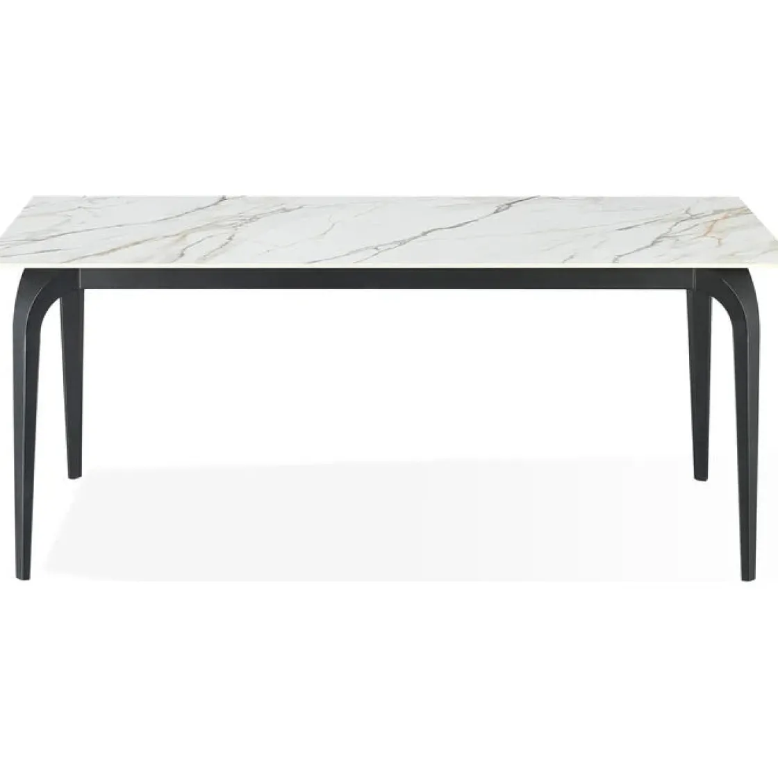 Mor Furniture Nicoya Dining Table & 4 Chairs In Black Sintered Stone