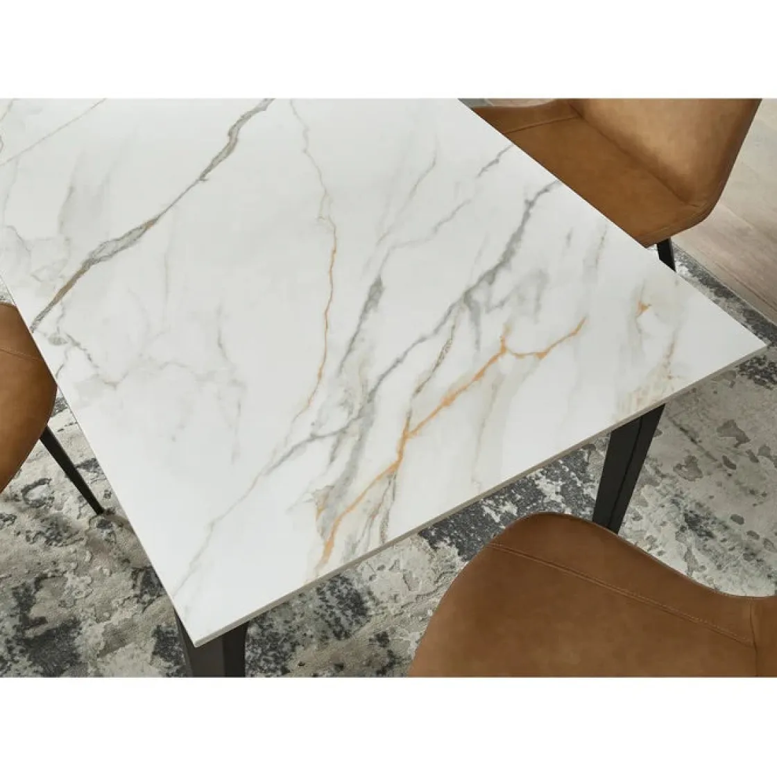 Mor Furniture Nicoya Dining Table In Black Sintered Stone