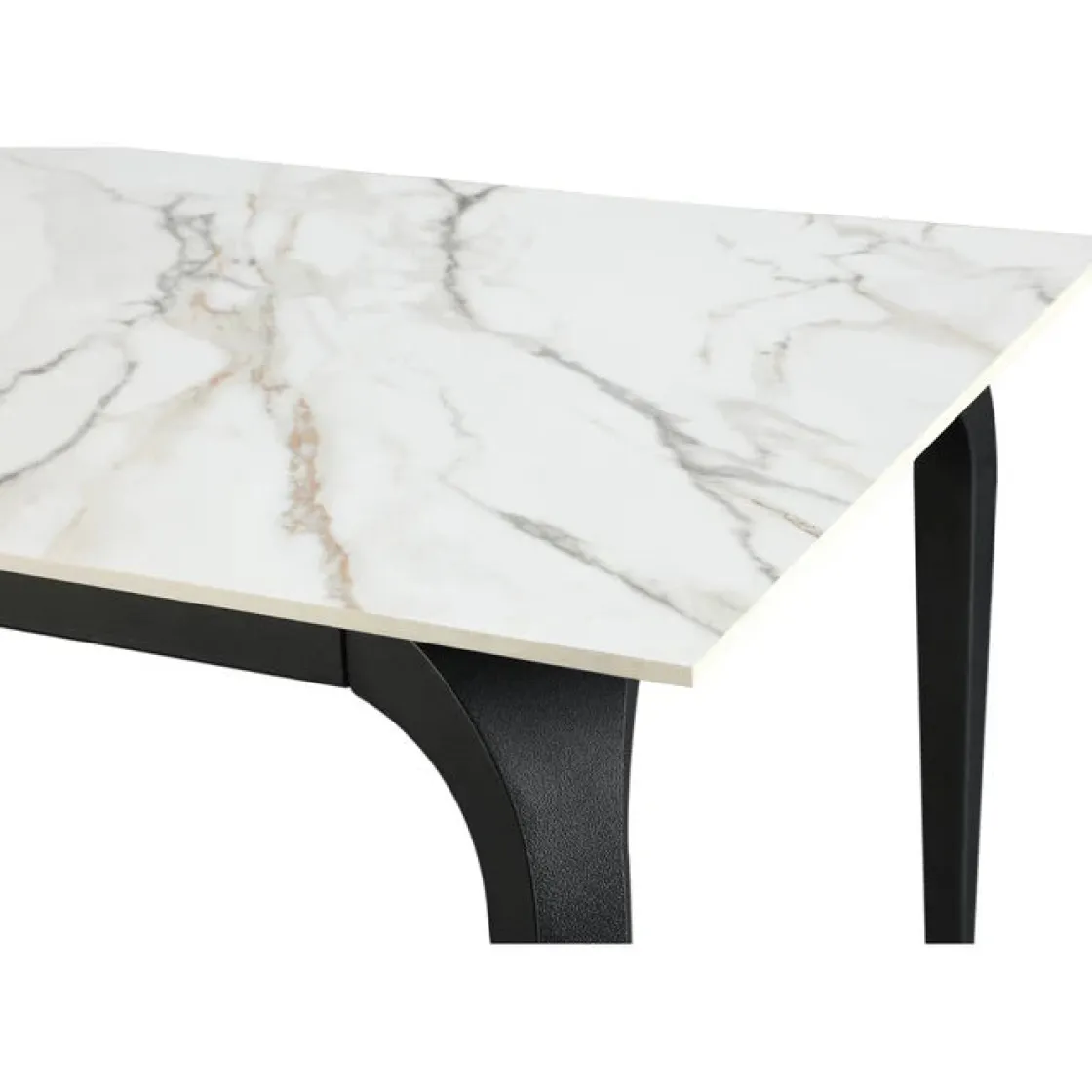 Mor Furniture Nicoya Dining Table In Black Sintered Stone
