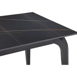 Mor Furniture Nicoya Dining Table In Black Sintered Stone