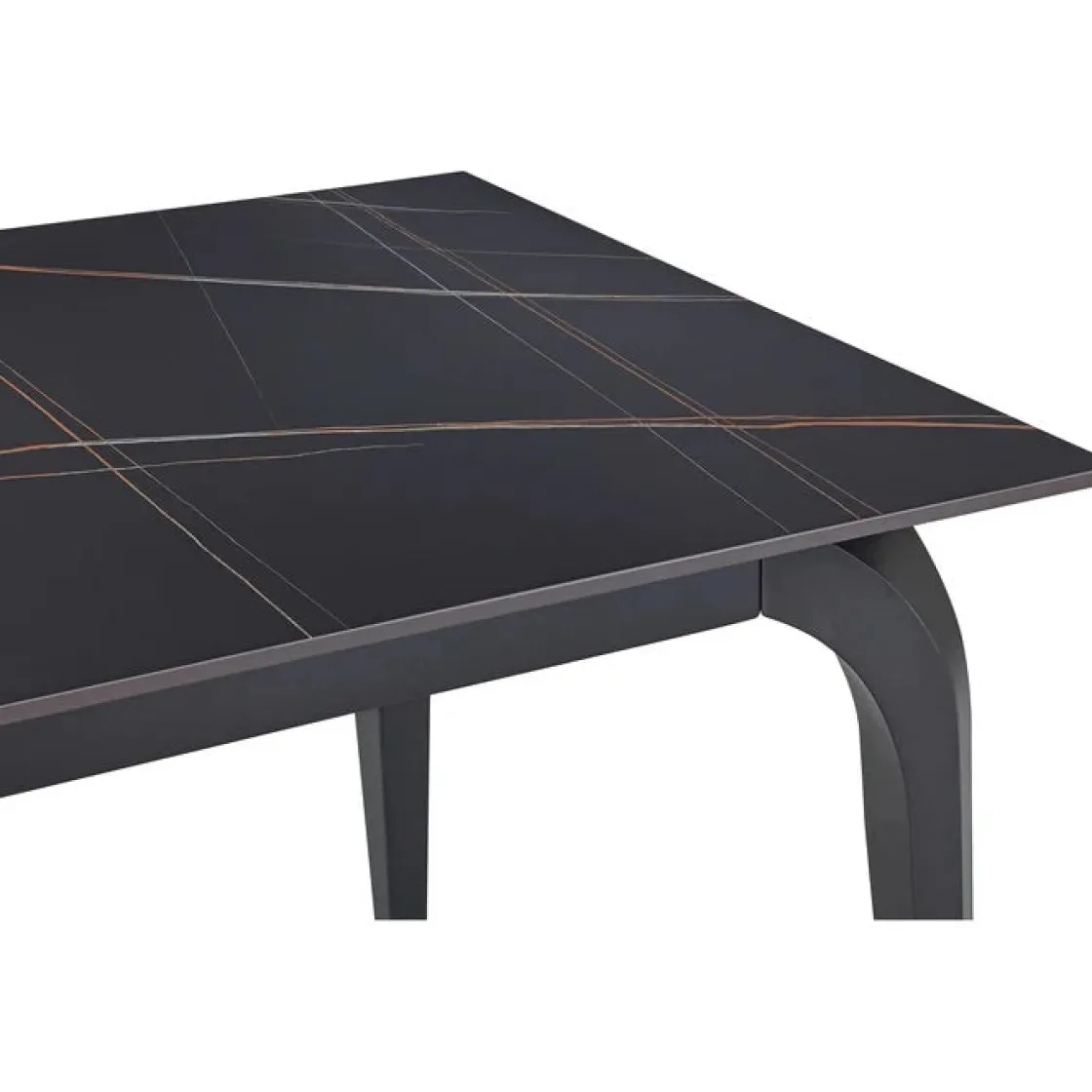 Mor Furniture Nicoya Dining Table In Black Sintered Stone