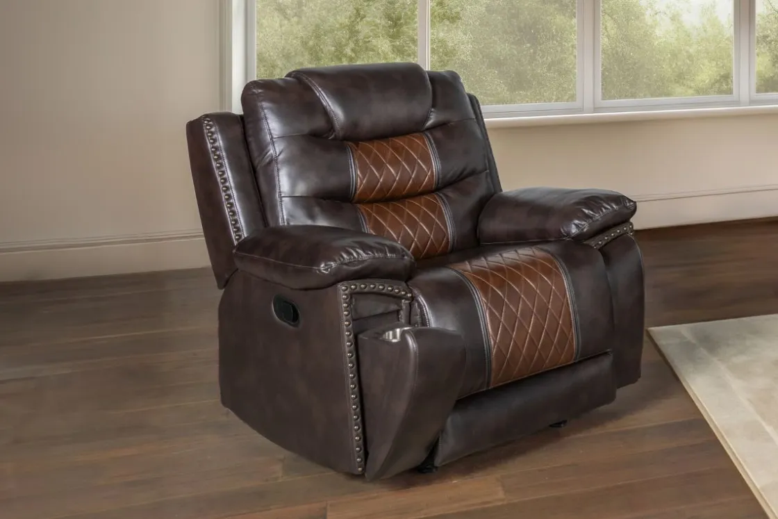 Mor Furniture Nikko Gliding Recliner In Brown