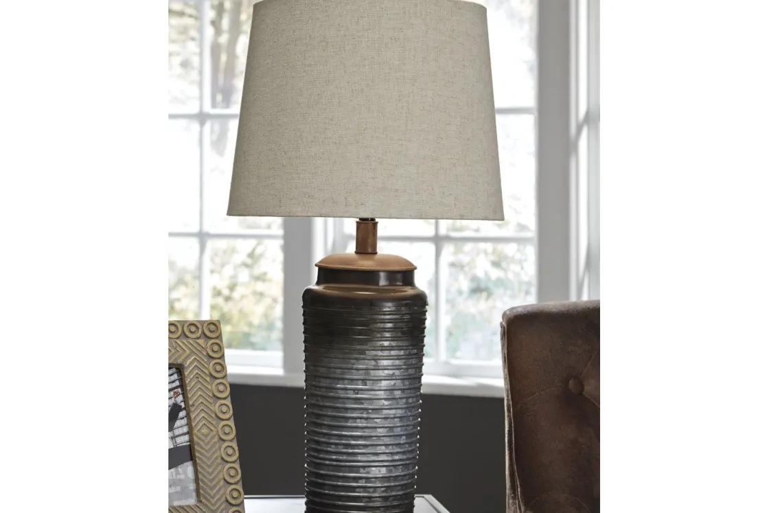 Mor Furniture Norbert Table Lamp In Gray