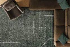 Mor Furniture Nube Drift Rug In Forest Green, 5’ X 7’