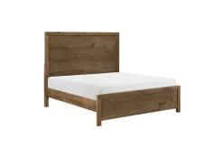 Mor Furniture Oaklyn Panel Bed, Dresser, Mirror & Nightstand In Brown, Queen