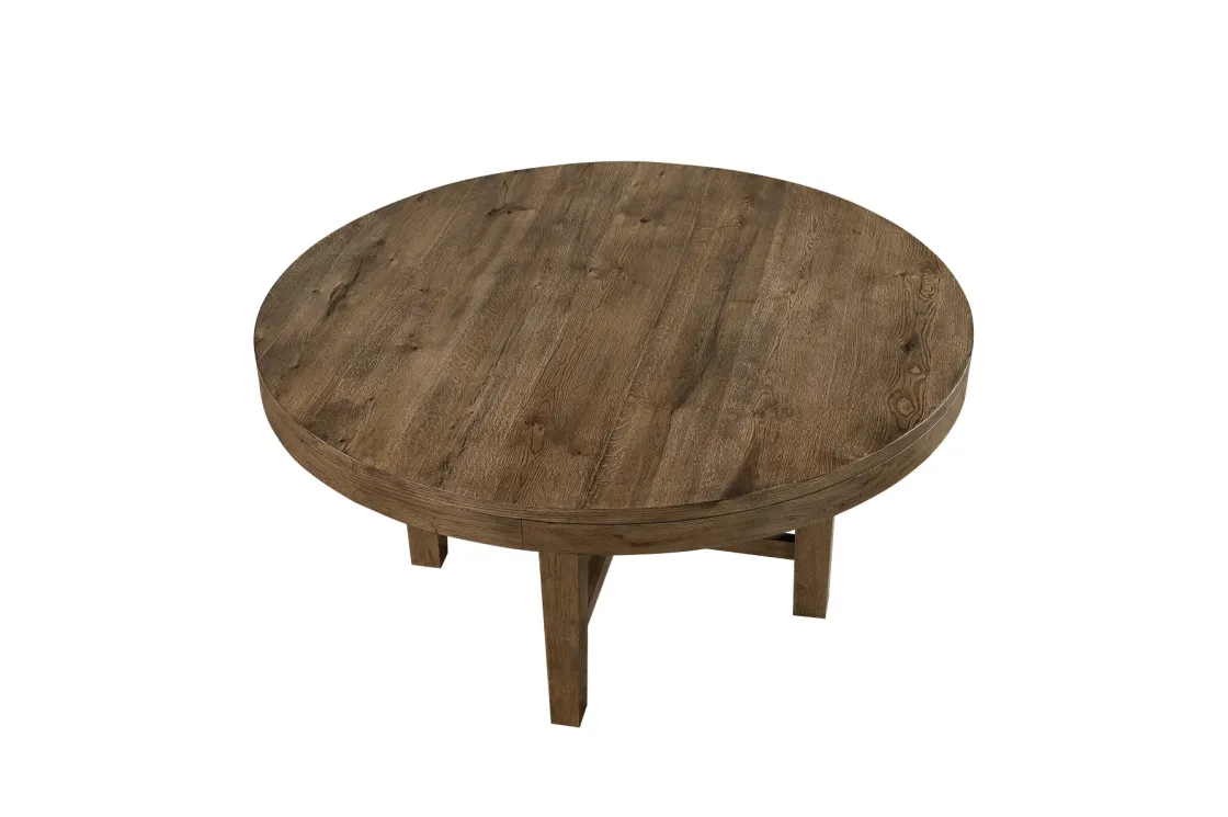 Mor Furniture Oaklyn Round Dining Table & 4 Chairs In Brown