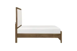 Mor Furniture Oaklyn Upholstered Panel Bed In Brown, Queen