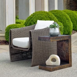 Mor Furniture Obra Outdoor Accent Table In Bronze