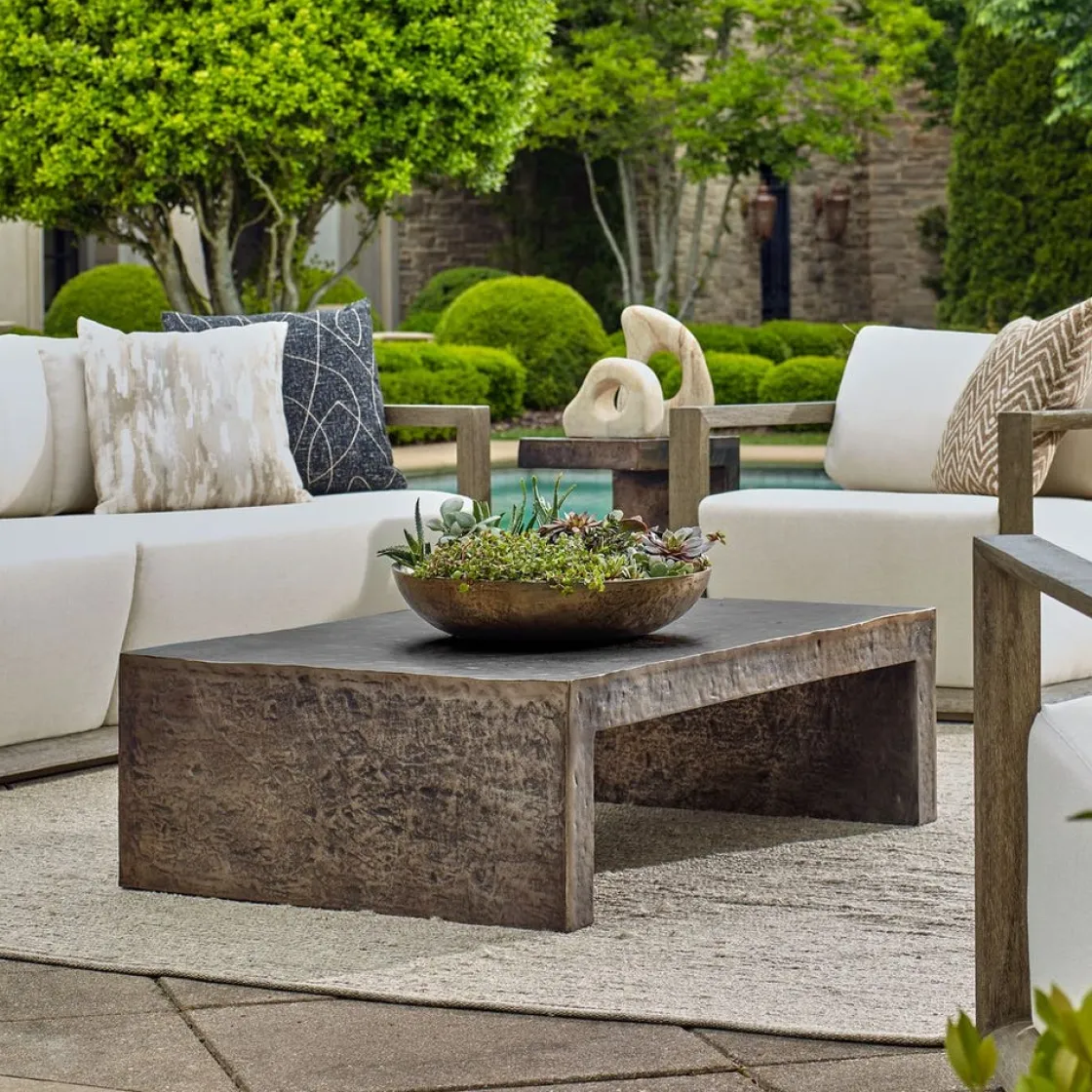 Mor Furniture Obra Outdoor Coffee Table In Bronze