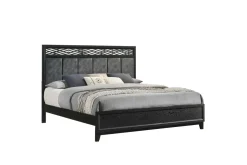 Mor Furniture Obsidian Panel Bed, Dresser, Mirror & Nightstand In , Queen