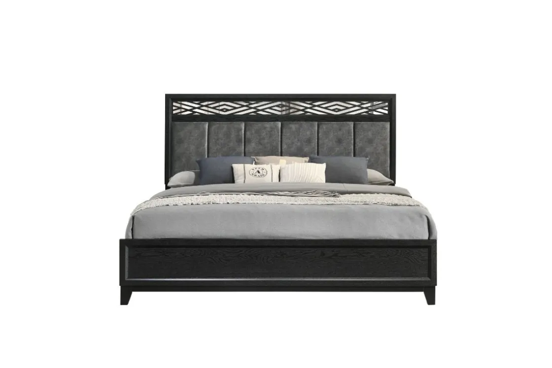 Mor Furniture Obsidian Panel Bed In , Queen