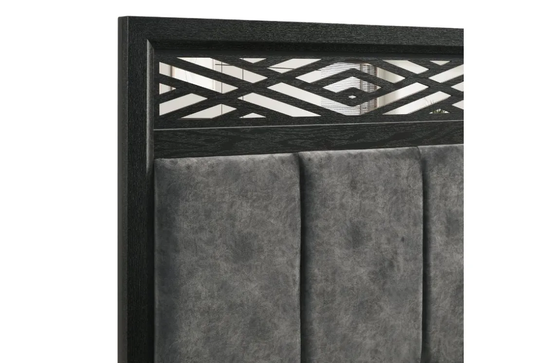 Mor Furniture Obsidian Panel Bed In , Queen