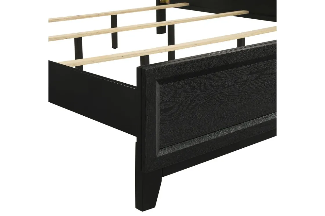 Mor Furniture Obsidian Panel Bed In , Queen