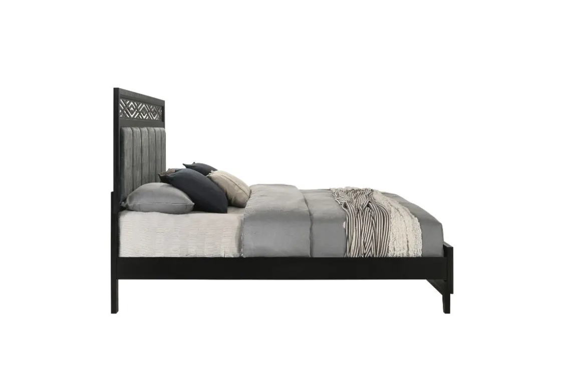 Mor Furniture Obsidian Panel Bed In , Queen