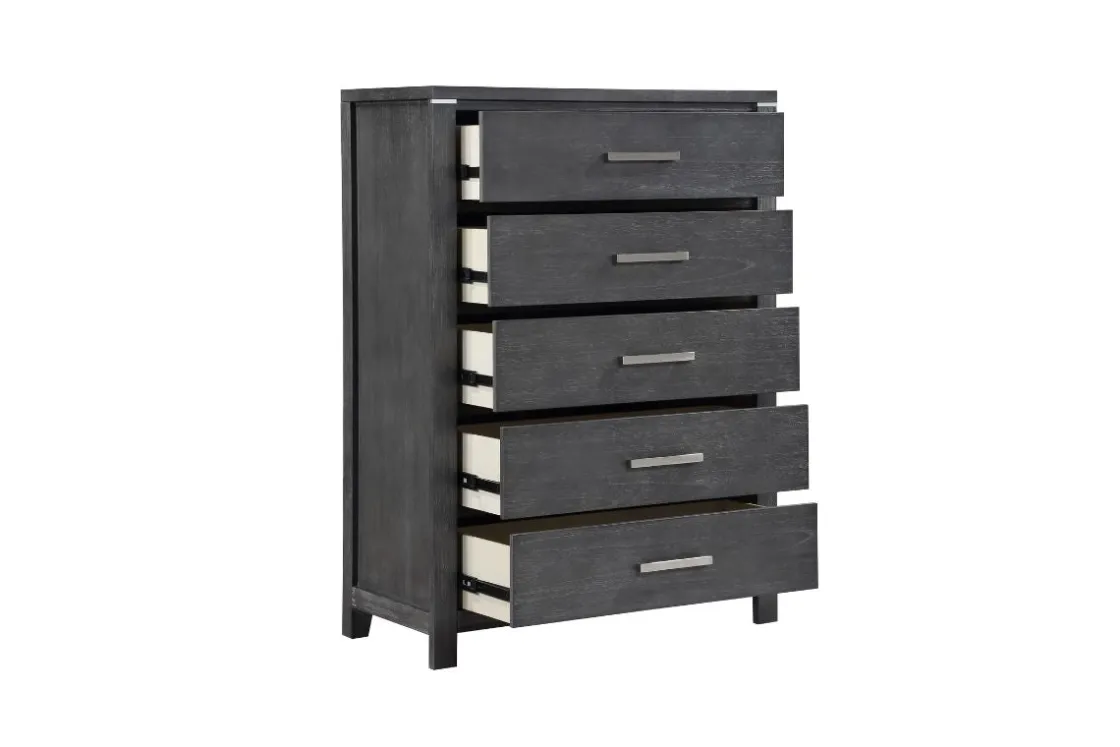 Mor Furniture Odessa Chest In Charcoal Gray