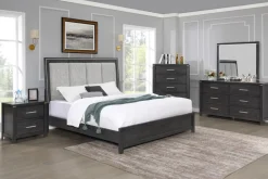 Mor Furniture Odessa Mirror In Charcoal Gray