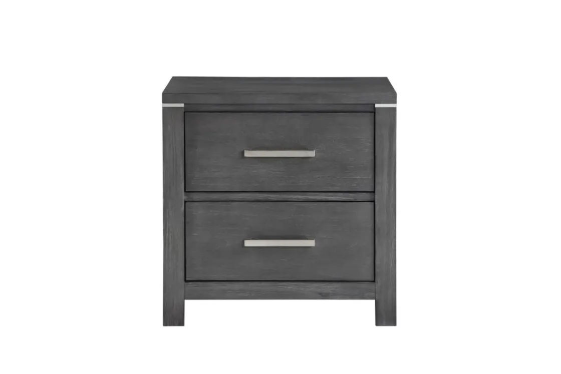 Mor Furniture Odessa Nightstand In Charcoal Gray