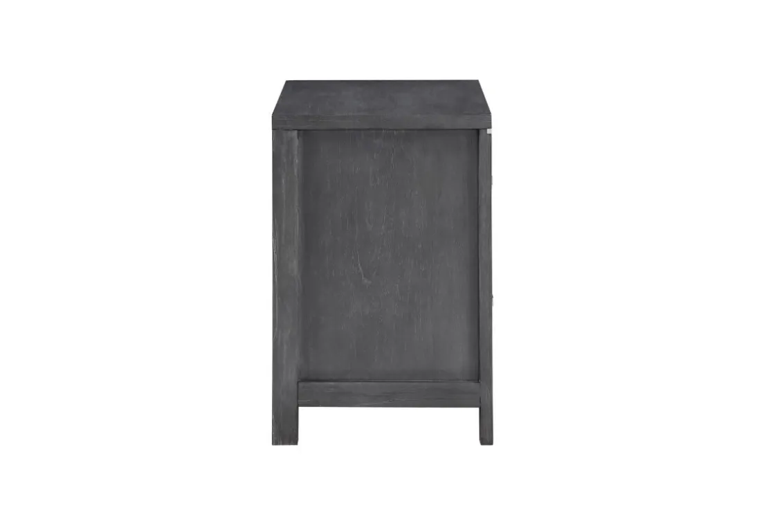 Mor Furniture Odessa Nightstand In Charcoal Gray