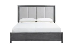 Mor Furniture Odessa Panel Bed In Charcoal, Queen