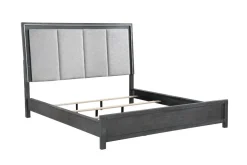 Mor Furniture Odessa Panel Bed In Charcoal, Queen