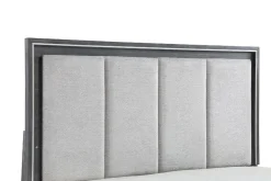 Mor Furniture Odessa Panel Bed In Charcoal, Queen