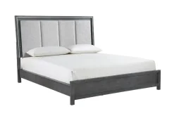 Mor Furniture Odessa Panel Bed In Charcoal, Queen