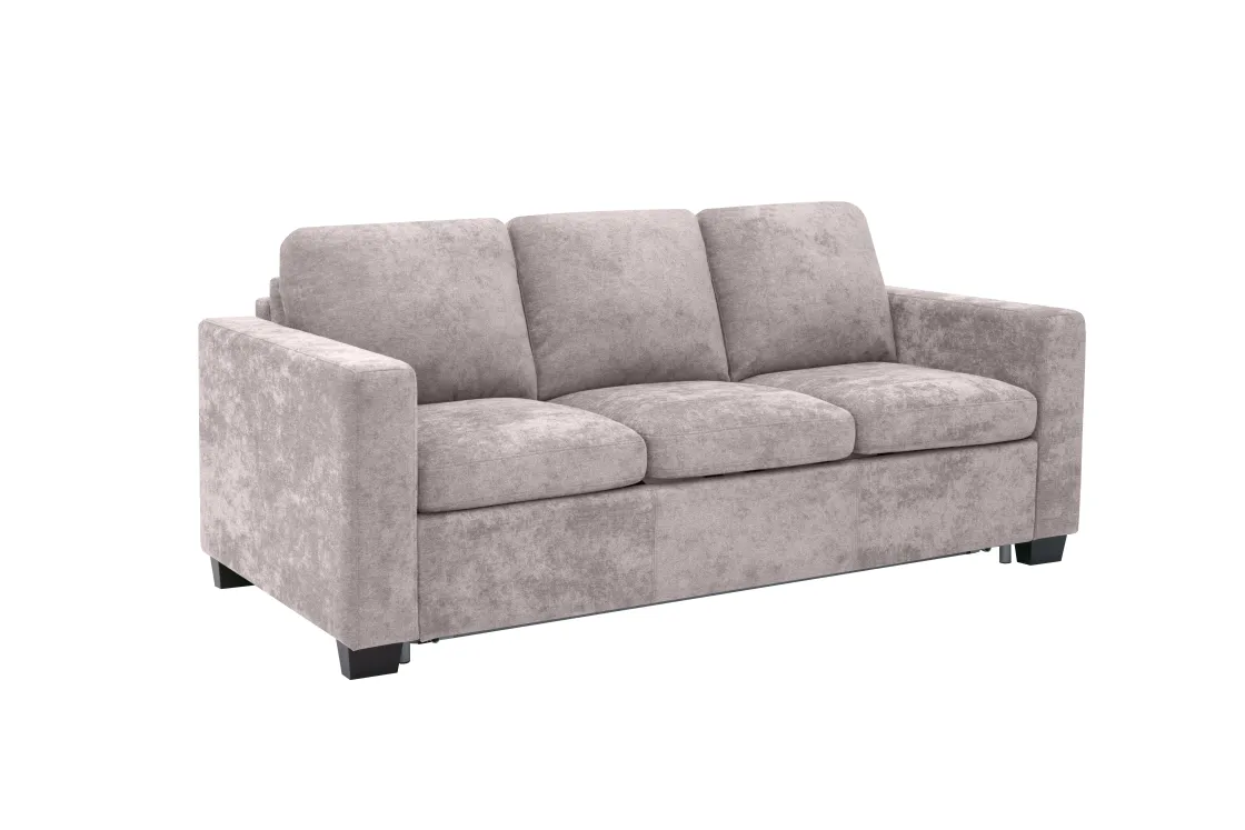 Mor Furniture Oliver Queen Sleeper Sofa W/ Mattress In Mistral Rabbit