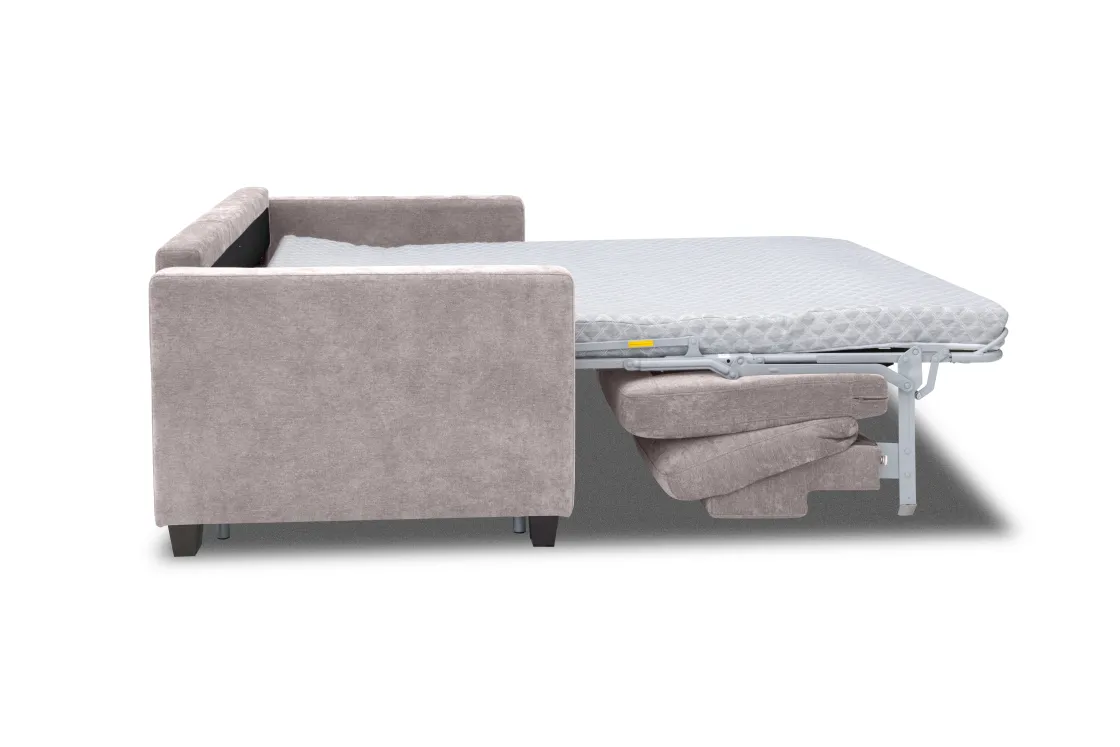 Mor Furniture Oliver Queen Sleeper Sofa W/ Mattress In Mistral Rabbit